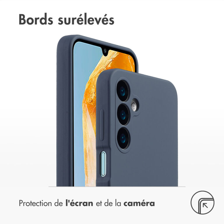 Accezz Liquid Silicone Backcover Samsung Galaxy A16 - Donkerblauw - Afbeelding 5