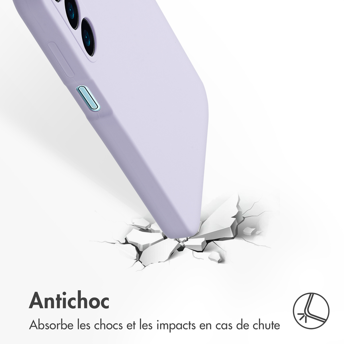 Accezz Liquid Silicone Backcover Samsung Galaxy A16 - Paars - Afbeelding 8