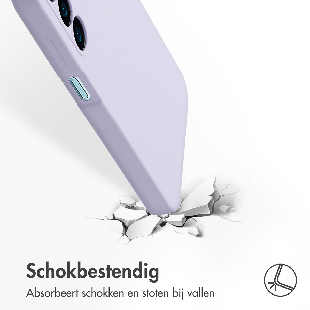 Accezz Liquid Silicone Backcover Samsung Galaxy A16 - Paars - Afbeelding 10