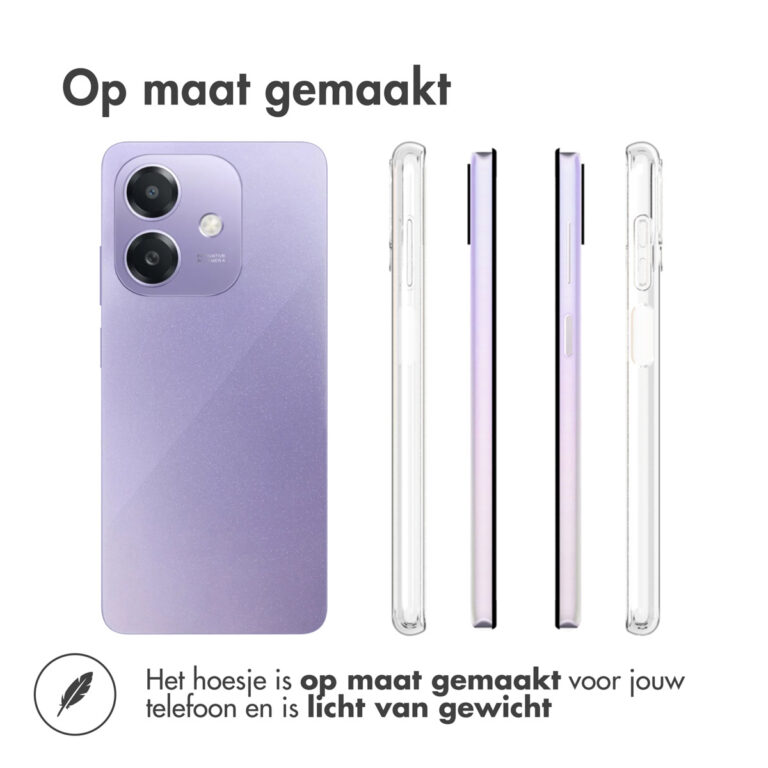 Accezz Clear Backcover Oppo A40 / A40M / A60 5G - Transparant - Afbeelding 4
