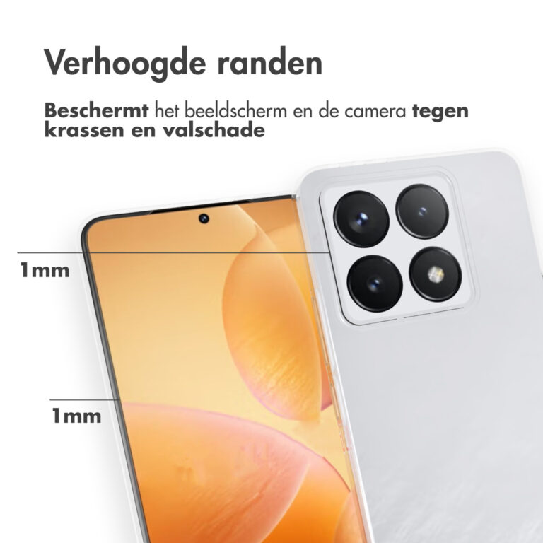 Accezz Clear Backcover Xiaomi 14T - Transparant - Afbeelding 4