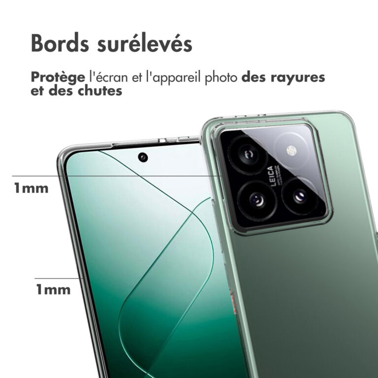 Accezz Clear Backcover Xiaomi 14T Pro - Transparant - Afbeelding 7