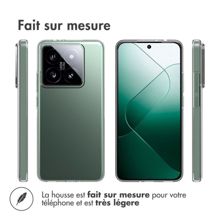 Accezz Clear Backcover Xiaomi 14T Pro - Transparant - Afbeelding 8