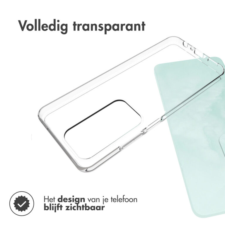 Accezz Clear Backcover Oppo A80 5G - Transparant - Afbeelding 5