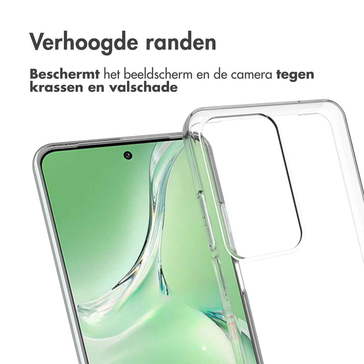 Accezz Clear Backcover Oppo A80 5G - Transparant - Afbeelding 9