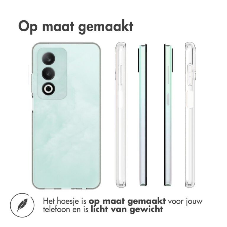 Accezz Clear Backcover Oppo A80 5G - Transparant - Afbeelding 4
