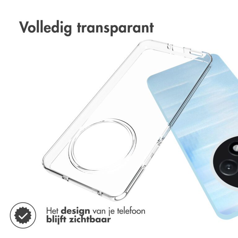 Accezz Clear Backcover Oppo Reno 12F 5G - Transparant - Afbeelding 5