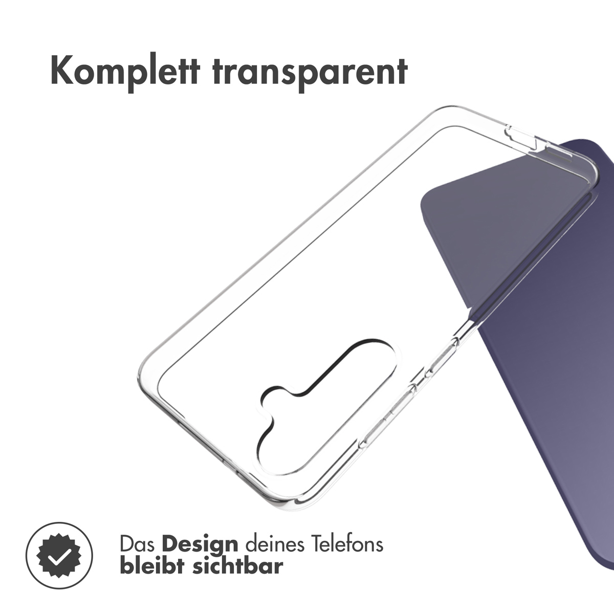 Accezz Clear Backcover Samsung Galaxy S25 Plus - Transparant - Afbeelding 4