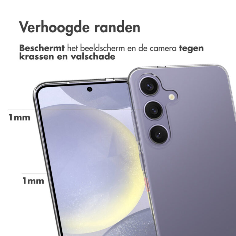 Accezz Clear Backcover Samsung Galaxy S25 Plus - Transparant - Afbeelding 4