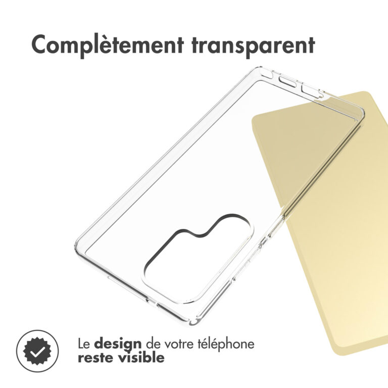 Accezz Clear Backcover Samsung Galaxy S25 Ultra - Transparant - Afbeelding 3