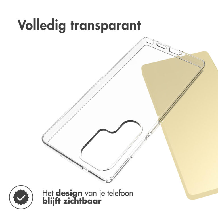 Accezz Clear Backcover Samsung Galaxy S25 Ultra - Transparant - Afbeelding 2