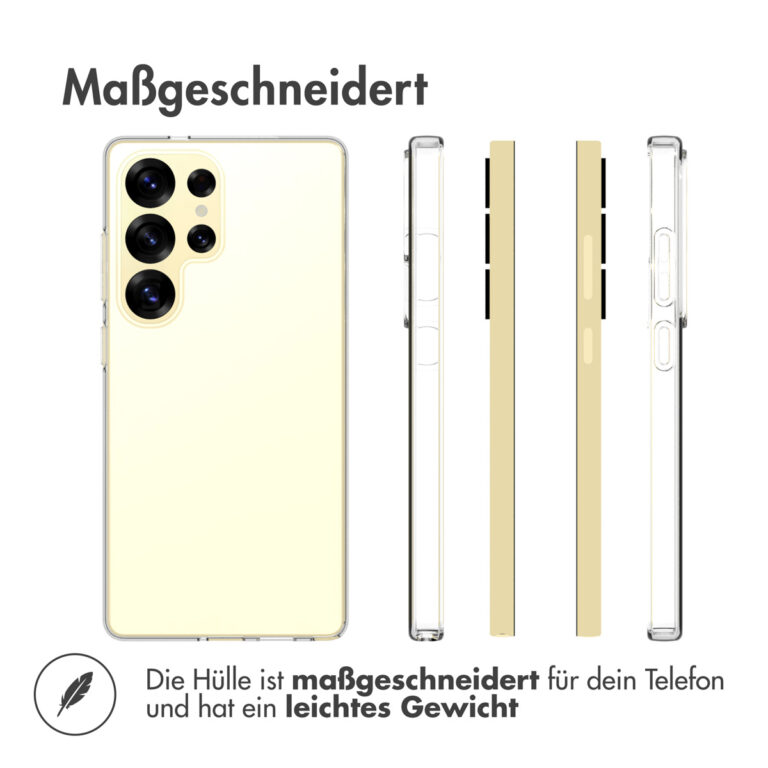 Accezz Clear Backcover Samsung Galaxy S25 Ultra - Transparant - Afbeelding 4