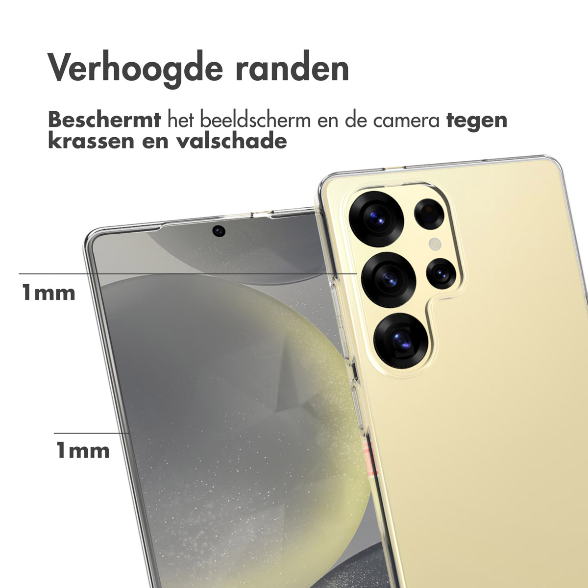Accezz Clear Backcover Samsung Galaxy S25 Ultra - Transparant - Afbeelding 8