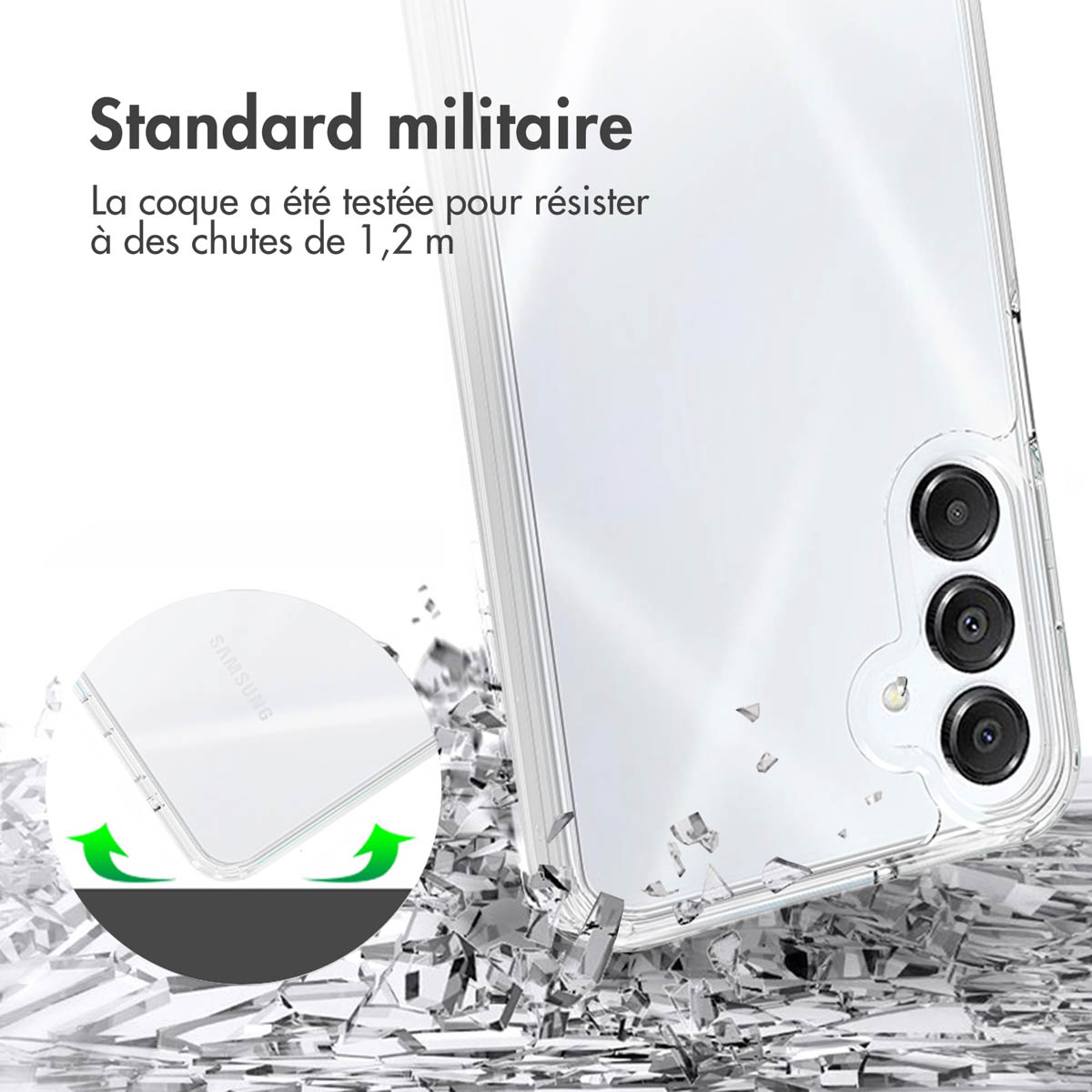 Accezz Xtreme Impact Backcover Samsung Galaxy A16 - Transparant - Afbeelding 4