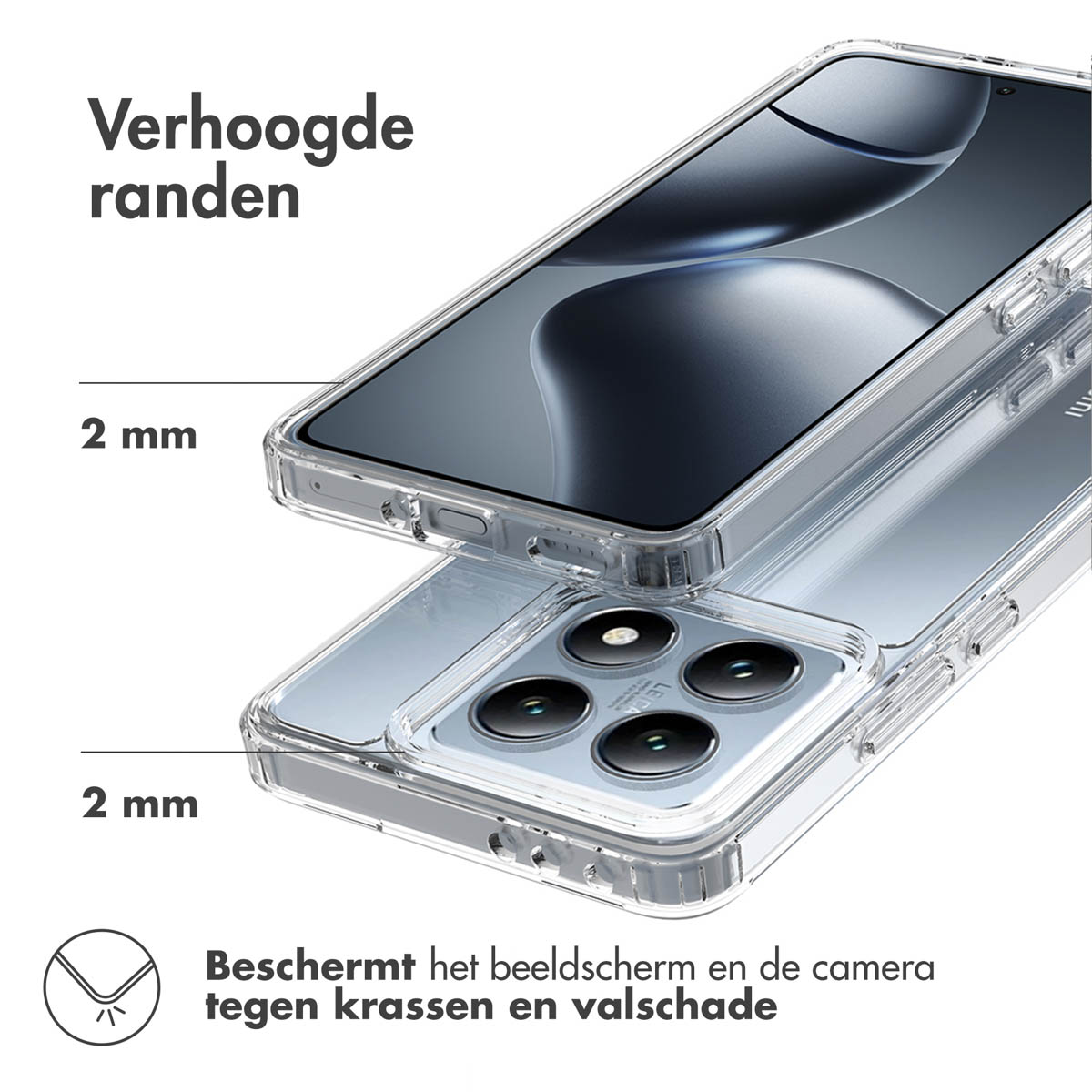 Accezz Xtreme Impact Backcover Xiaomi 14T - Transparant - Afbeelding 7