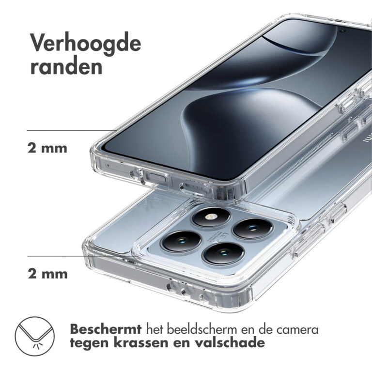 Accezz Xtreme Impact Backcover voor de Xiaomi 14T - Transparant - Afbeelding 5
