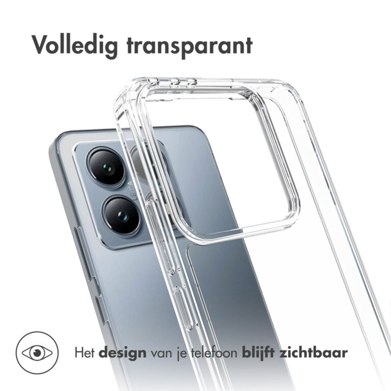 Accezz Xtreme Impact Backcover voor de Xiaomi 14T - Transparant - Afbeelding 4