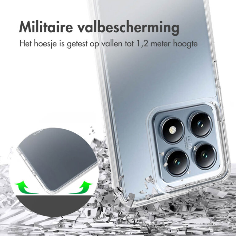 Accezz Xtreme Impact Backcover voor de Xiaomi 14T - Transparant - Afbeelding 2