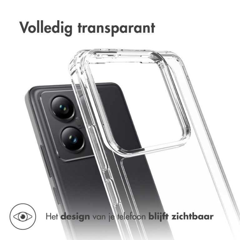 Accezz Xtreme Impact Backcover Xiaomi 14T Pro - Transparant - Afbeelding 4