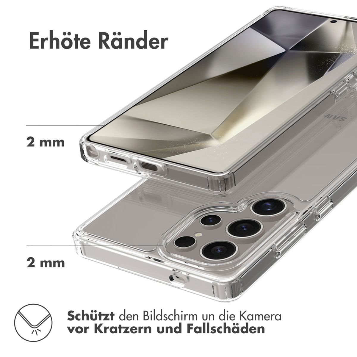 Accezz Xtreme Impact Backcover Samsung Galaxy S25 Ultra - Transparant - Afbeelding 9