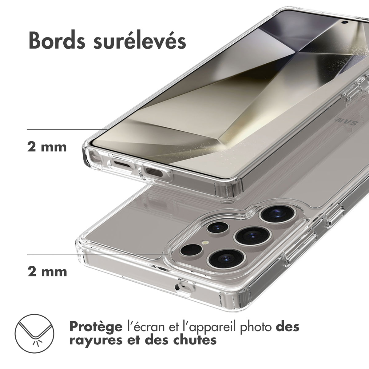 Accezz Xtreme Impact Backcover Samsung Galaxy S25 Ultra - Transparant - Afbeelding 10