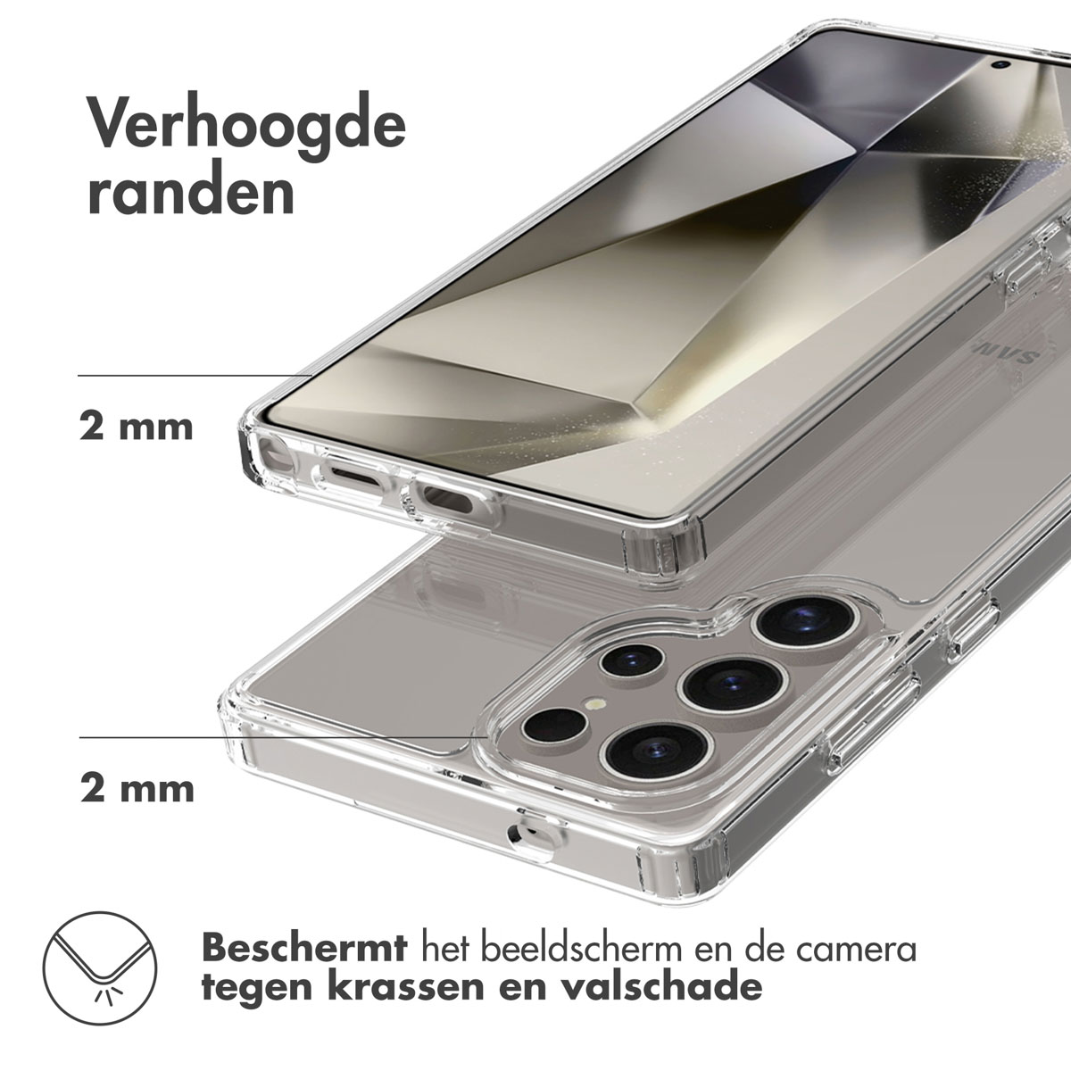 Accezz Xtreme Impact Backcover Samsung Galaxy S25 Ultra - Transparant - Afbeelding 7