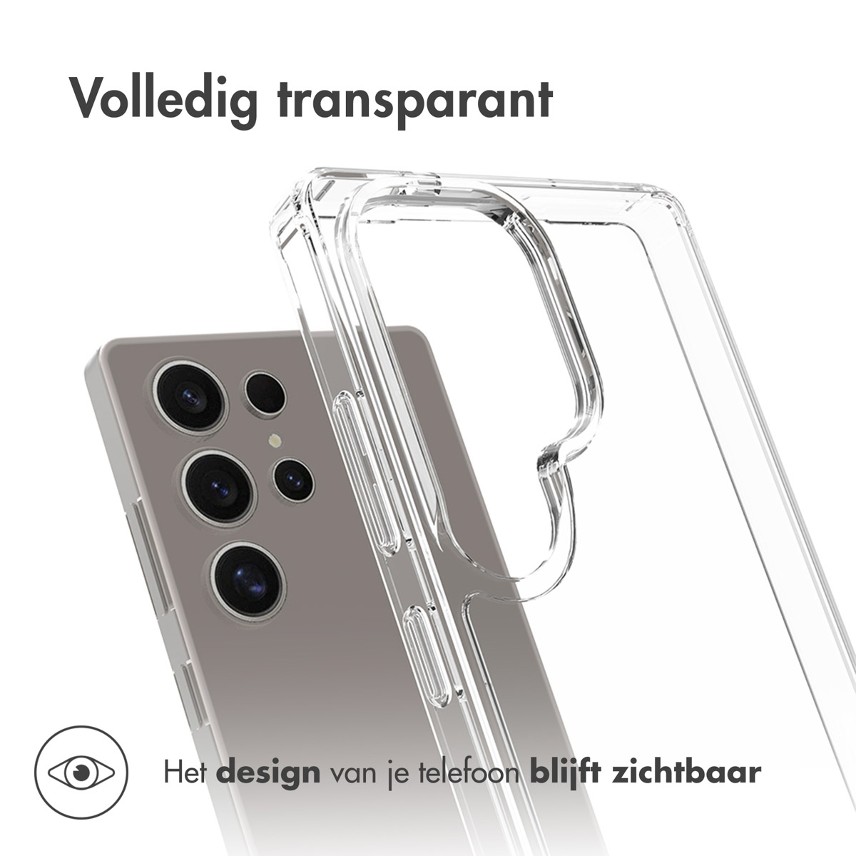 Accezz Xtreme Impact Backcover Samsung Galaxy S25 Ultra - Transparant - Afbeelding 4