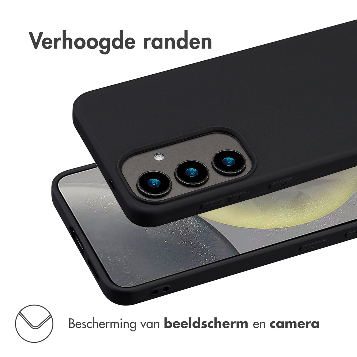 Accezz Color Backcover Samsung Galaxy S25 - Zwart - Afbeelding 5