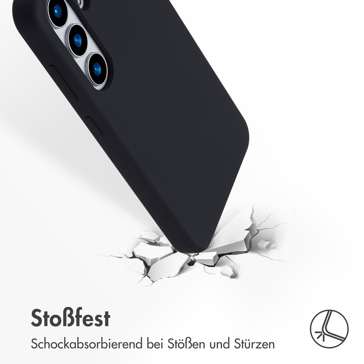 Accezz Liquid Silicone Backcover met MagSafe Samsung Galaxy S25 - Zwart - Afbeelding 9