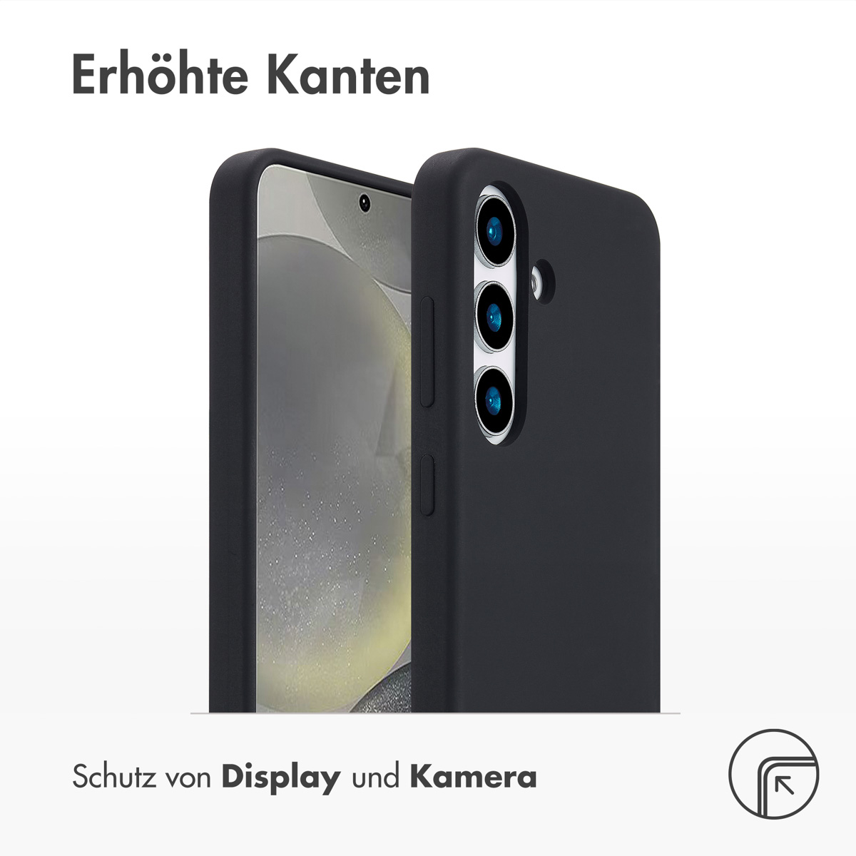 Accezz Liquid Silicone Backcover met MagSafe Samsung Galaxy S25 - Zwart - Afbeelding 8