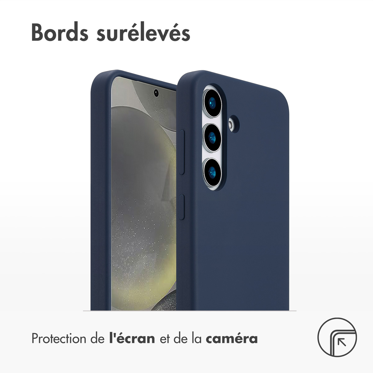 Accezz Liquid Silicone Backcover met MagSafe Samsung Galaxy S25 - Donkerblauw - Afbeelding 5