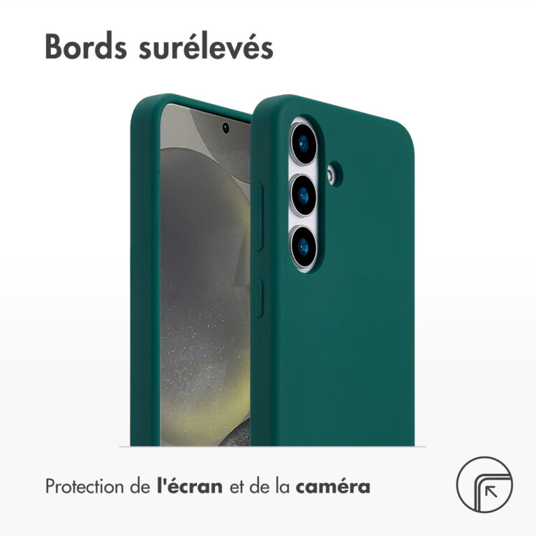Accezz Liquid Silicone Backcover met MagSafe Samsung Galaxy S25 - Forest Green - Afbeelding 8