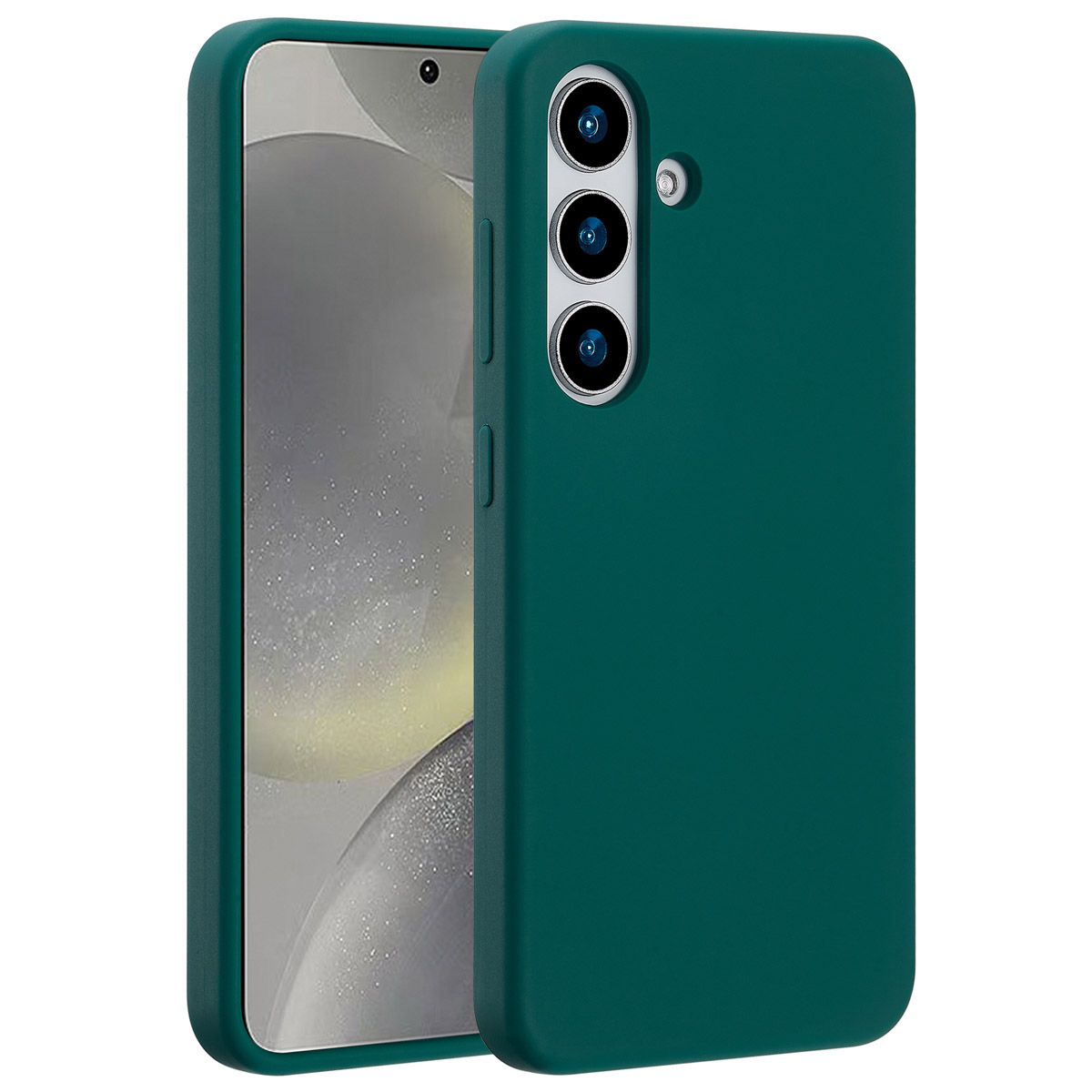 Accezz Liquid Silicone Backcover met MagSafe Samsung Galaxy S25 – Forest Green
