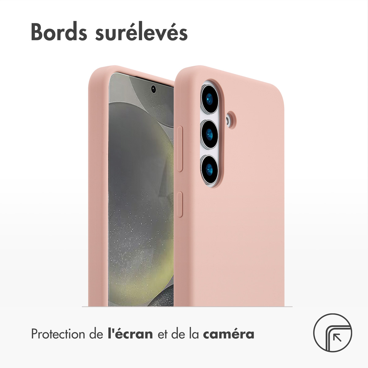 Accezz Liquid Silicone Backcover met MagSafe Samsung Galaxy S25 - Roze - Afbeelding 5