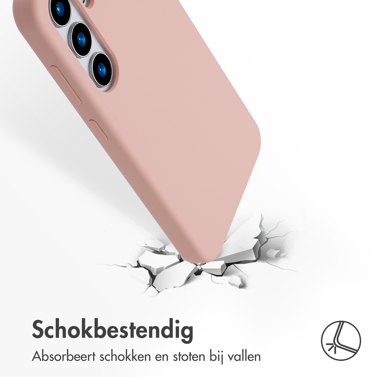 Accezz Liquid Silicone Backcover met MagSafe Samsung Galaxy S25 - Roze - Afbeelding 3