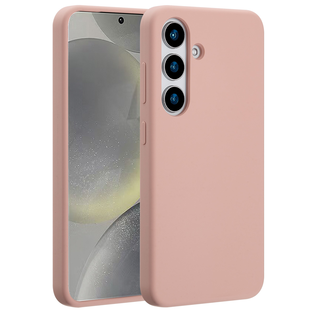 Accezz Liquid Silicone Backcover met MagSafe Samsung Galaxy S25 - Roze - Afbeelding 4