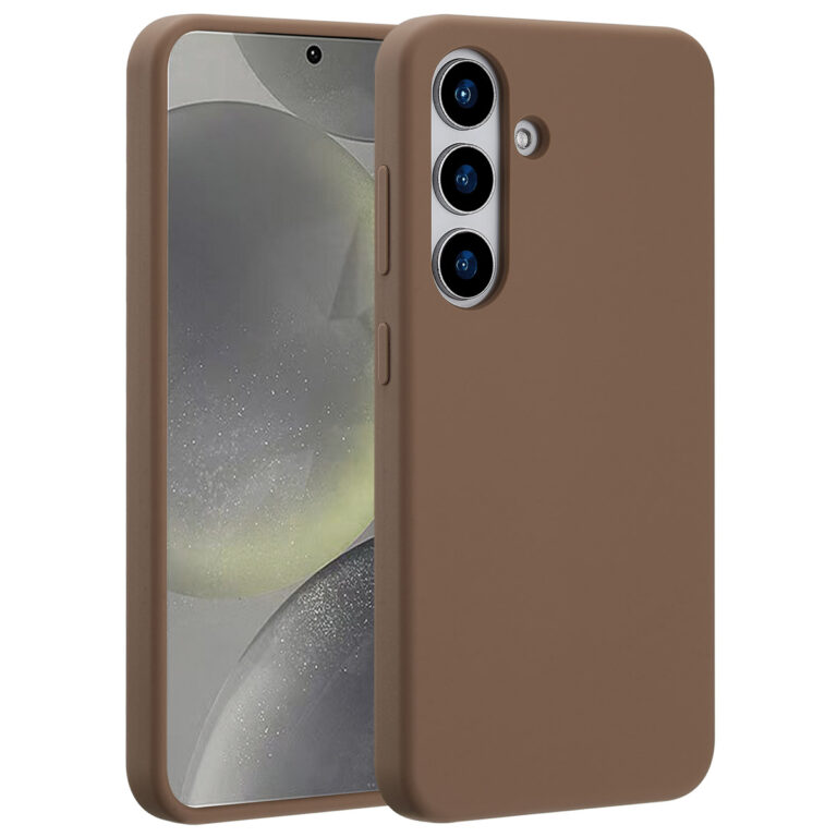 Accezz Liquid Silicone Backcover met MagSafe Samsung Galaxy S25 - Lichtbruin - Afbeelding 7