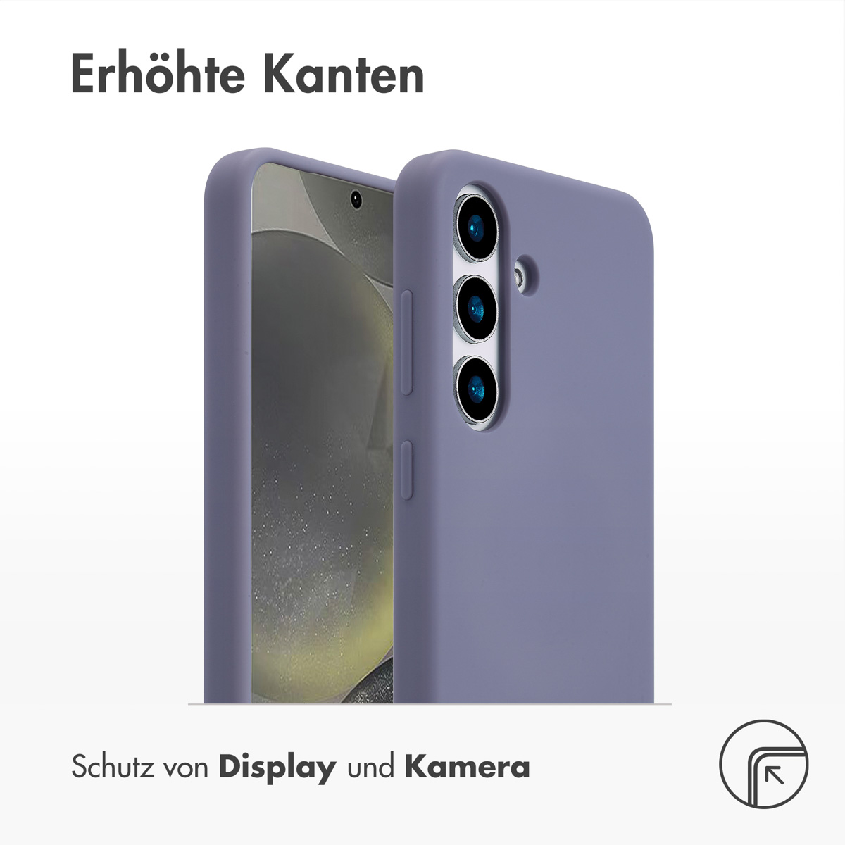 Accezz Liquid Silicone Backcover met MagSafe Samsung Galaxy S25 - Lavender Gray - Afbeelding 8