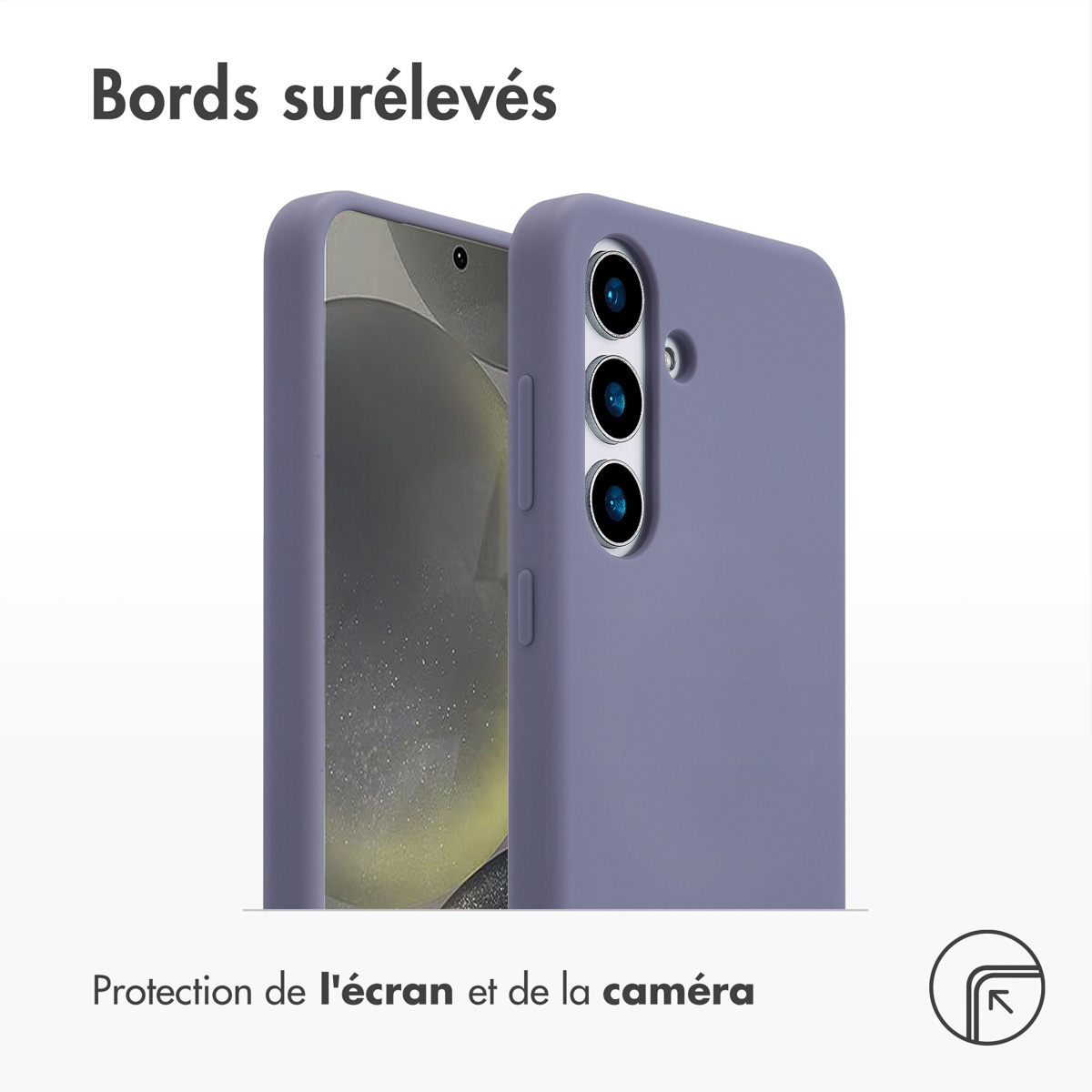 Accezz Liquid Silicone Backcover met MagSafe Samsung Galaxy S25 - Lavender Gray - Afbeelding 8