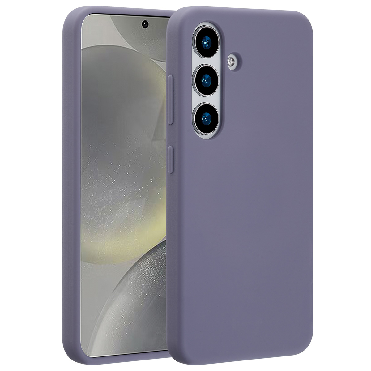 Accezz Liquid Silicone Backcover met MagSafe Samsung Galaxy S25 - Lavender Gray - Afbeelding 2