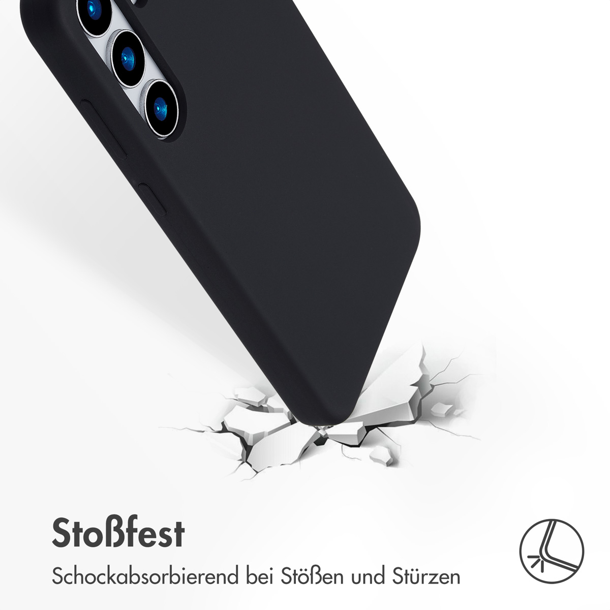 Accezz Liquid Silicone Backcover met MagSafe Samsung Galaxy S25 Plus - Zwart - Afbeelding 9