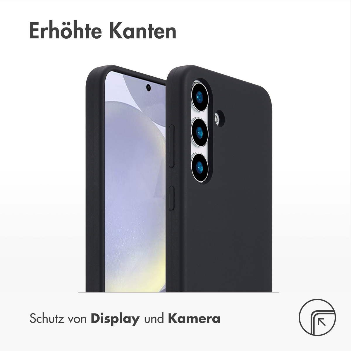 Accezz Liquid Silicone Backcover met MagSafe Samsung Galaxy S25 Plus - Zwart - Afbeelding 8