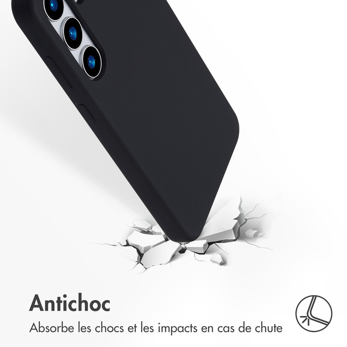 Accezz Liquid Silicone Backcover met MagSafe Samsung Galaxy S25 Plus - Zwart - Afbeelding 6