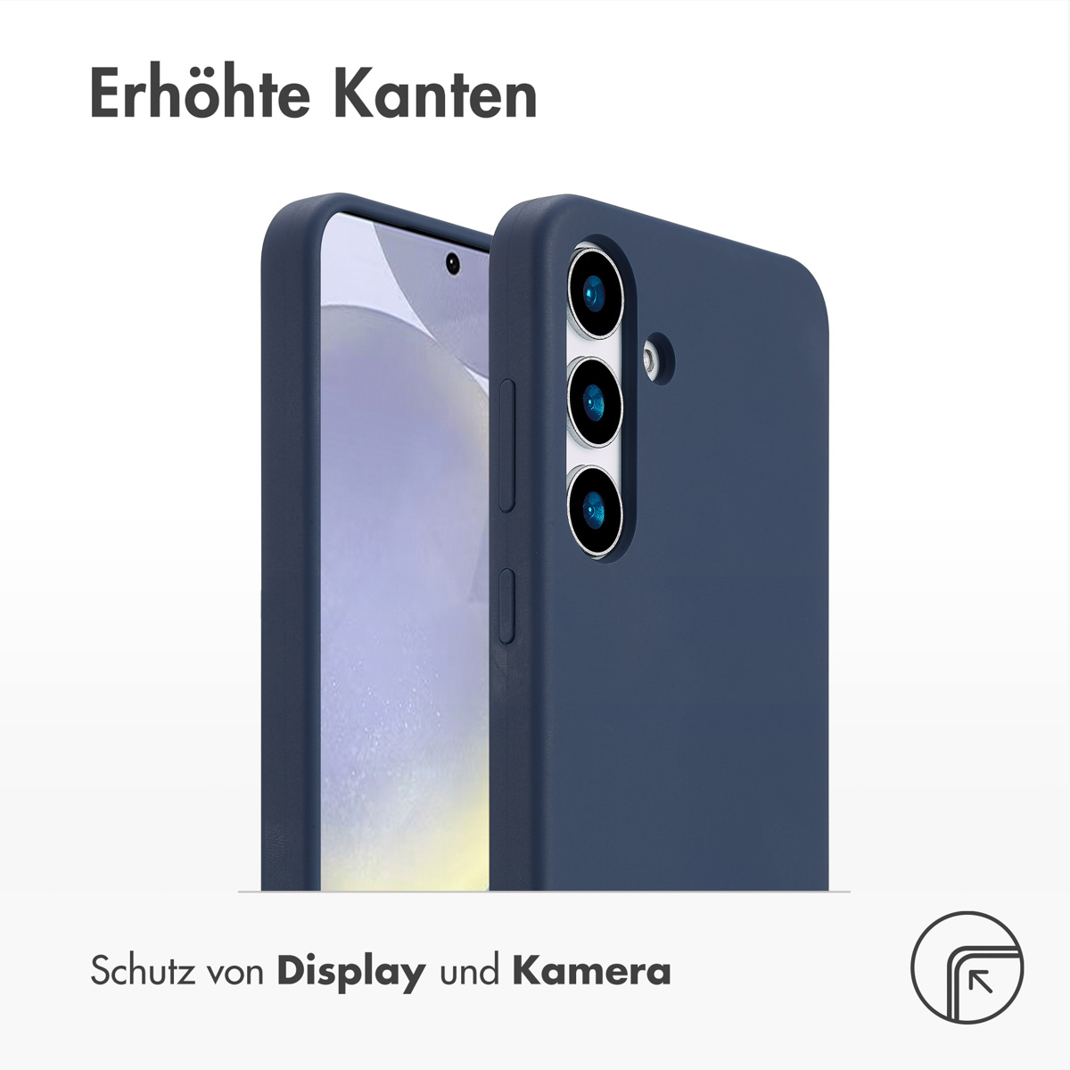 Accezz Liquid Silicone Backcover met MagSafe Samsung Galaxy S25 Plus - Donkerblauw - Afbeelding 8