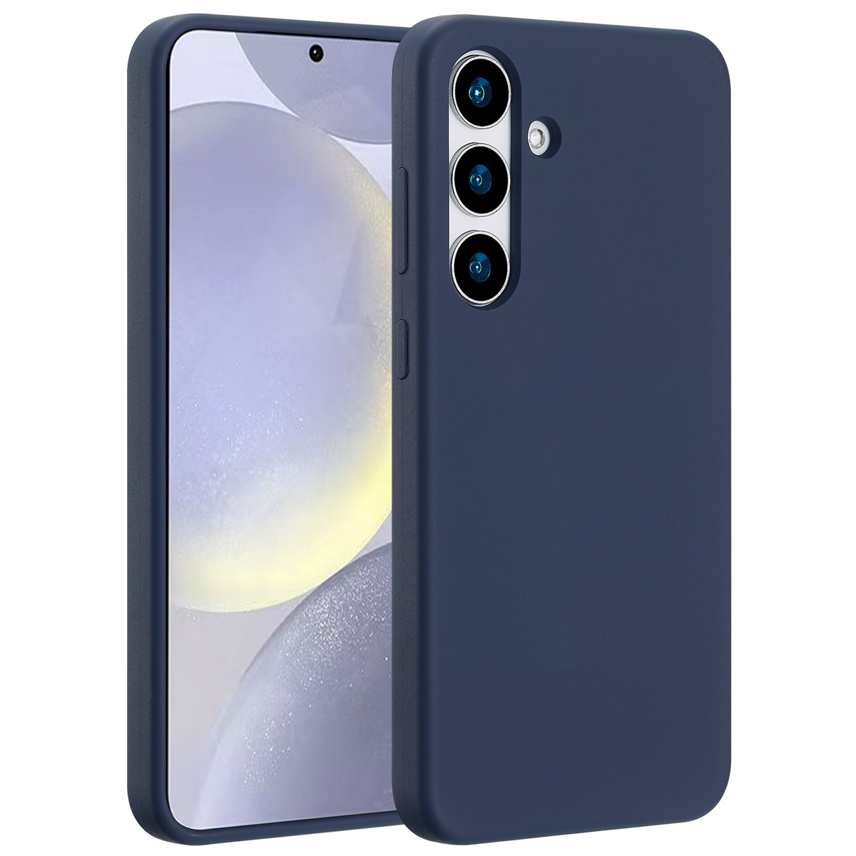 Accezz Liquid Silicone Backcover met MagSafe Samsung Galaxy S25 Plus - Donkerblauw - Afbeelding 4