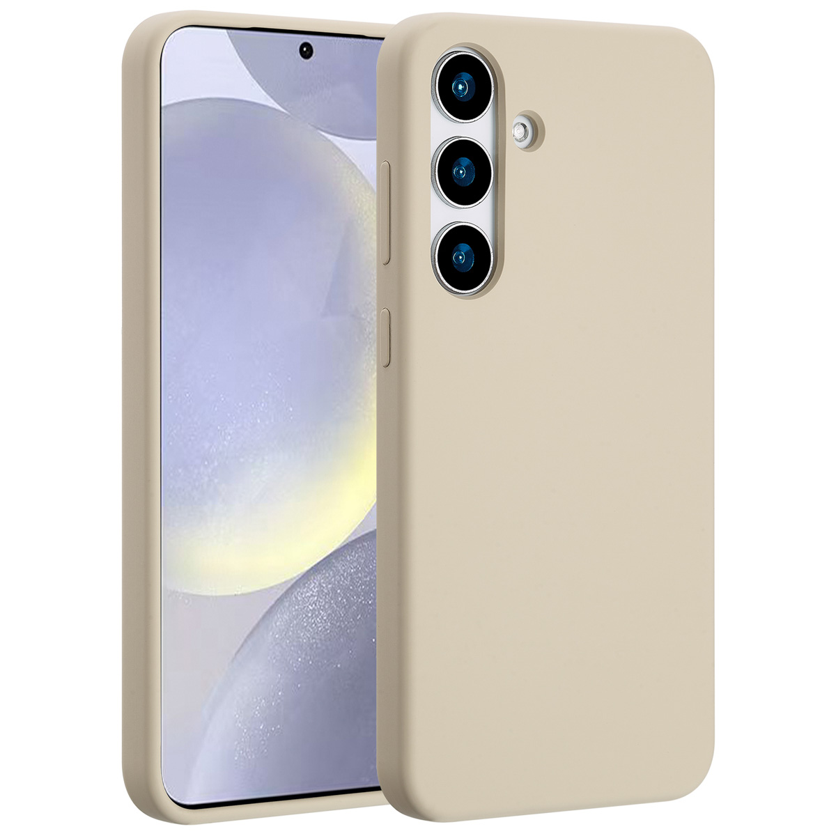 Accezz Liquid Silicone Backcover met MagSafe Samsung Galaxy S25 Plus - Stone - Afbeelding 7