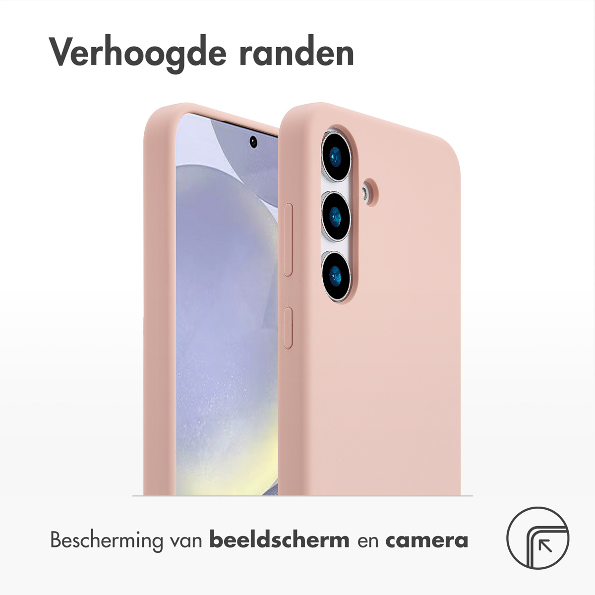 Accezz Liquid Silicone Backcover met MagSafe Samsung Galaxy S25 Plus - Roze - Afbeelding 2