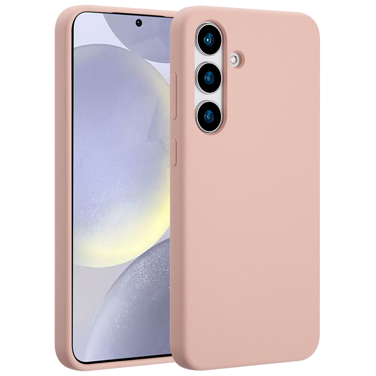 Accezz Liquid Silicone Backcover met MagSafe Samsung Galaxy S25 Plus - Roze - Afbeelding 4