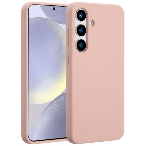 Accezz Liquid Silicone Backcover met MagSafe Samsung Galaxy S25 Plus - Roze