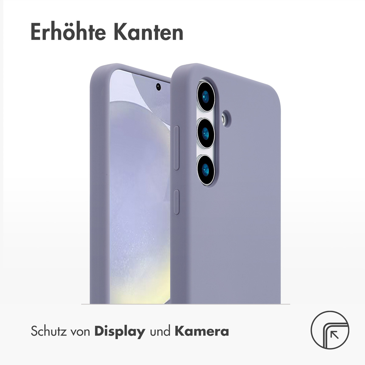 Accezz Liquid Silicone Backcover met MagSafe Samsung Galaxy S25 Plus - Lavender Gray - Afbeelding 9